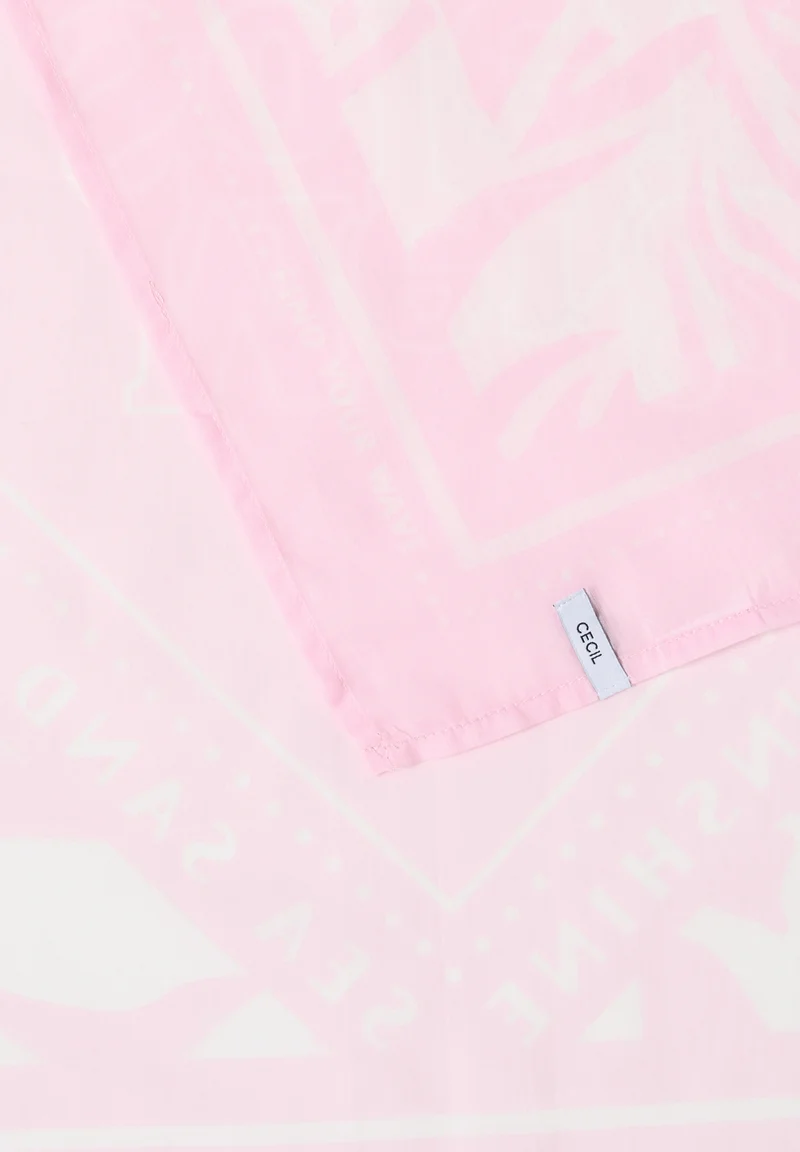 Print Bandana, light blush rose