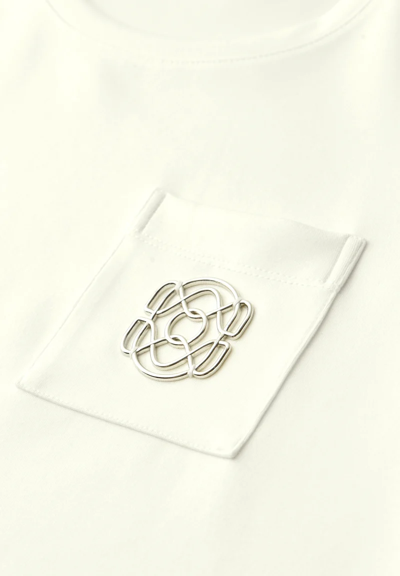 shirt w.deco detail, off white