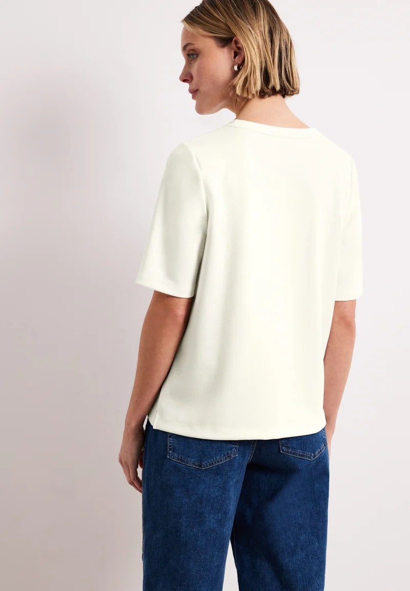 shirt w.deco detail, off white