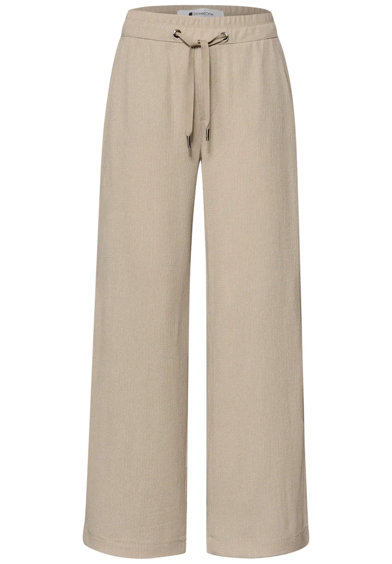 LTD QR Wide Leg crinkle crash, cobble stone