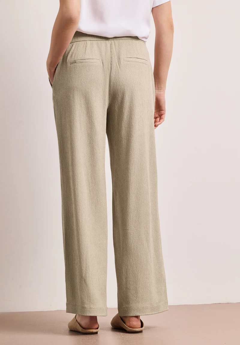 LTD QR Wide Leg crinkle crash, cobble stone