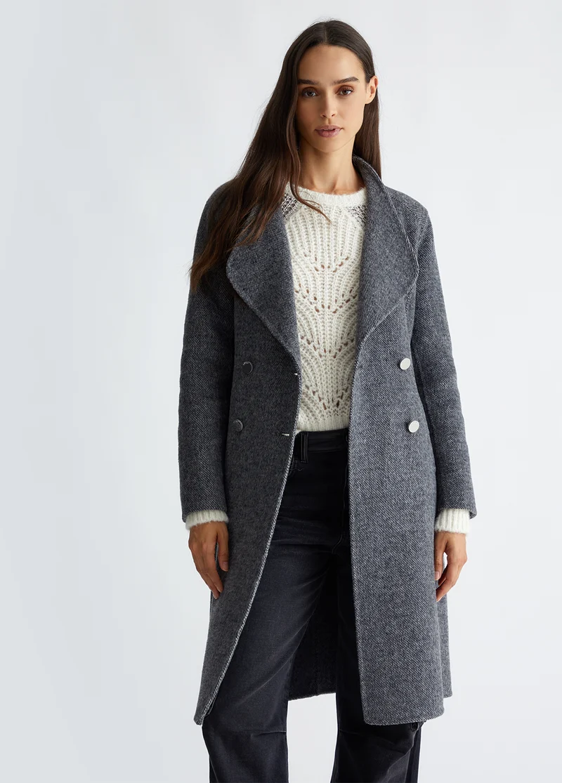 Wool blend coat