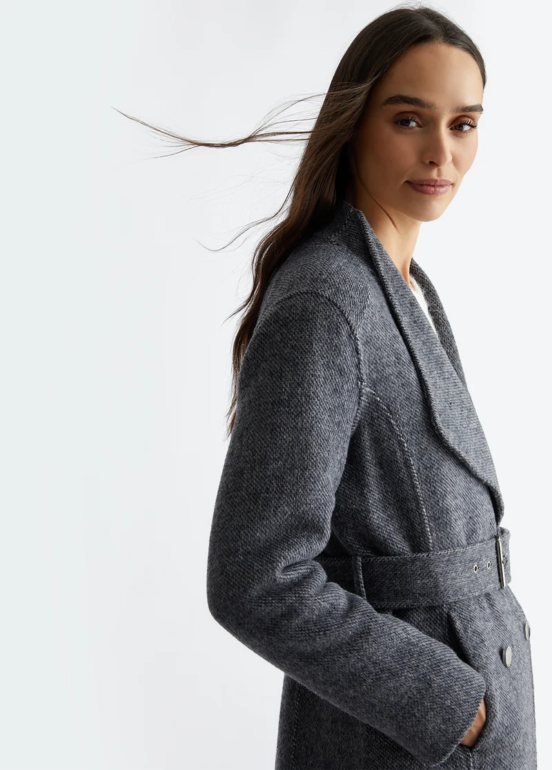 Wool blend coat