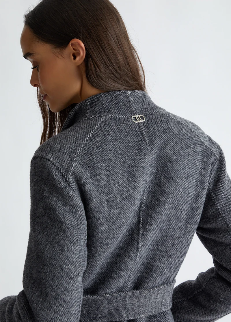 Wool blend coat