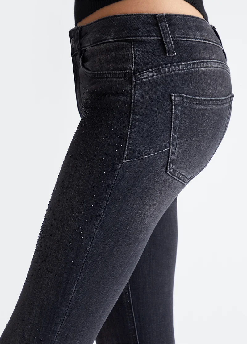 Bottom Up Skinny Jeans with Gemstones