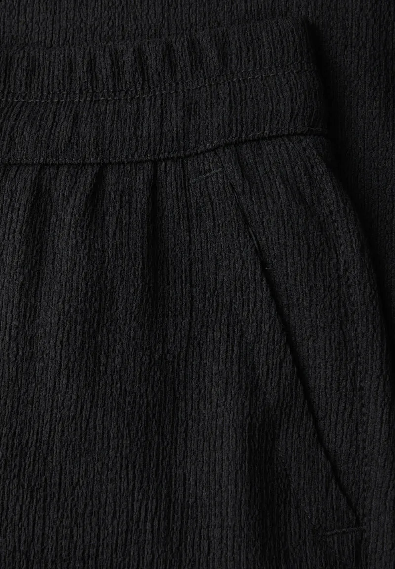 LTD QR Wide Leg crinkle crash, Black