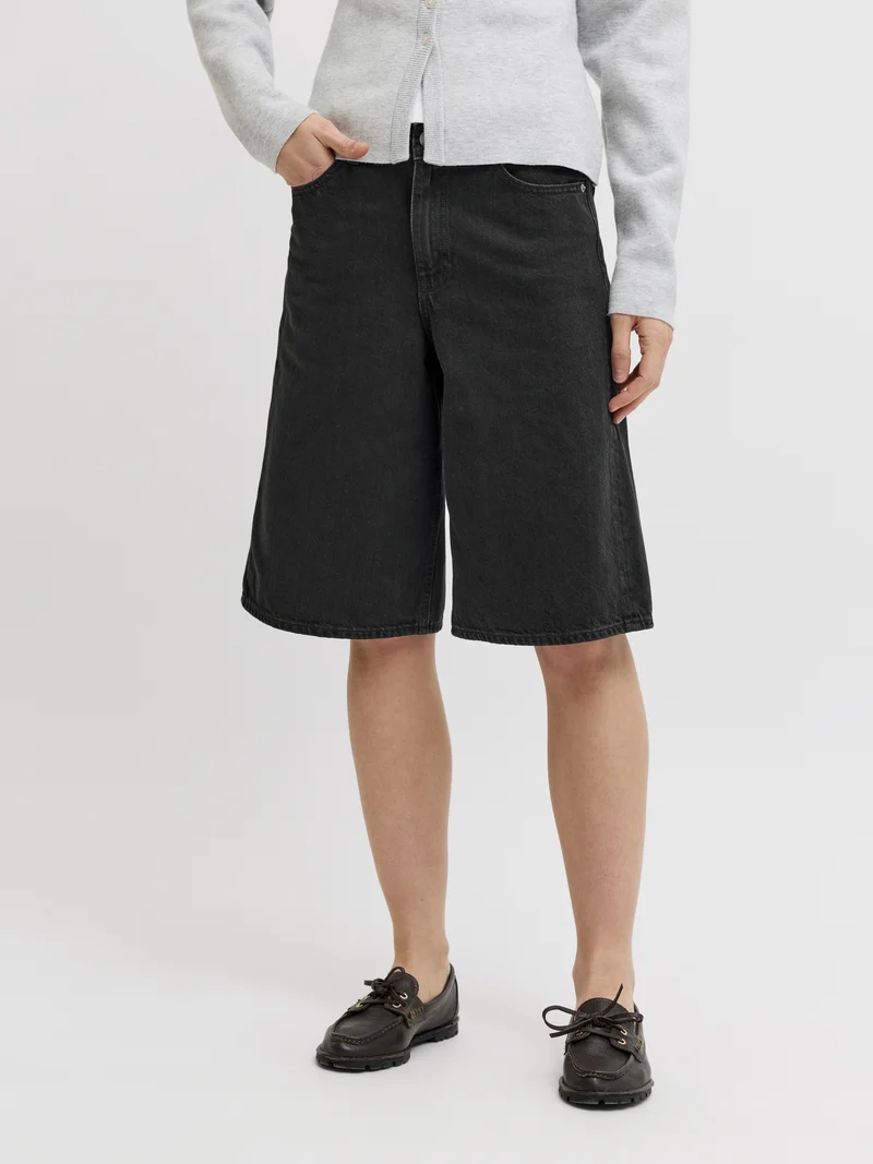 JXTOKYO LONG HW SHORTS DNM LN, Black