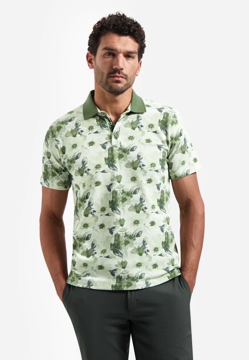 Polo Short Sleeve Printed, Green