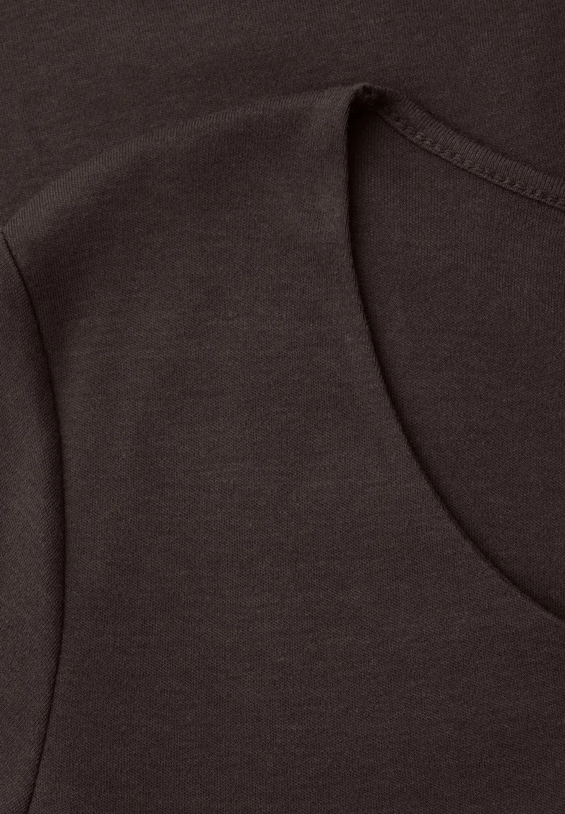QR Style heart neck Ada 1/2 sl, espresso brown