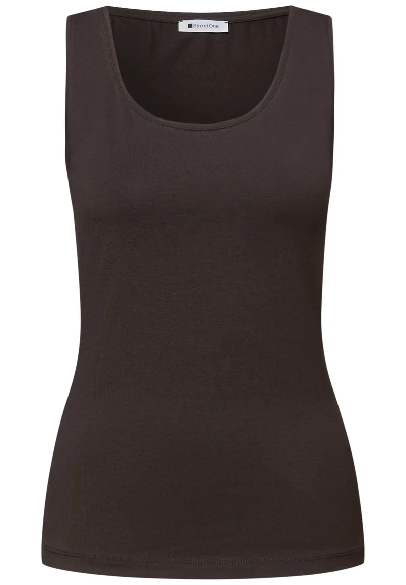 Style QR Anni basic top, espresso brown