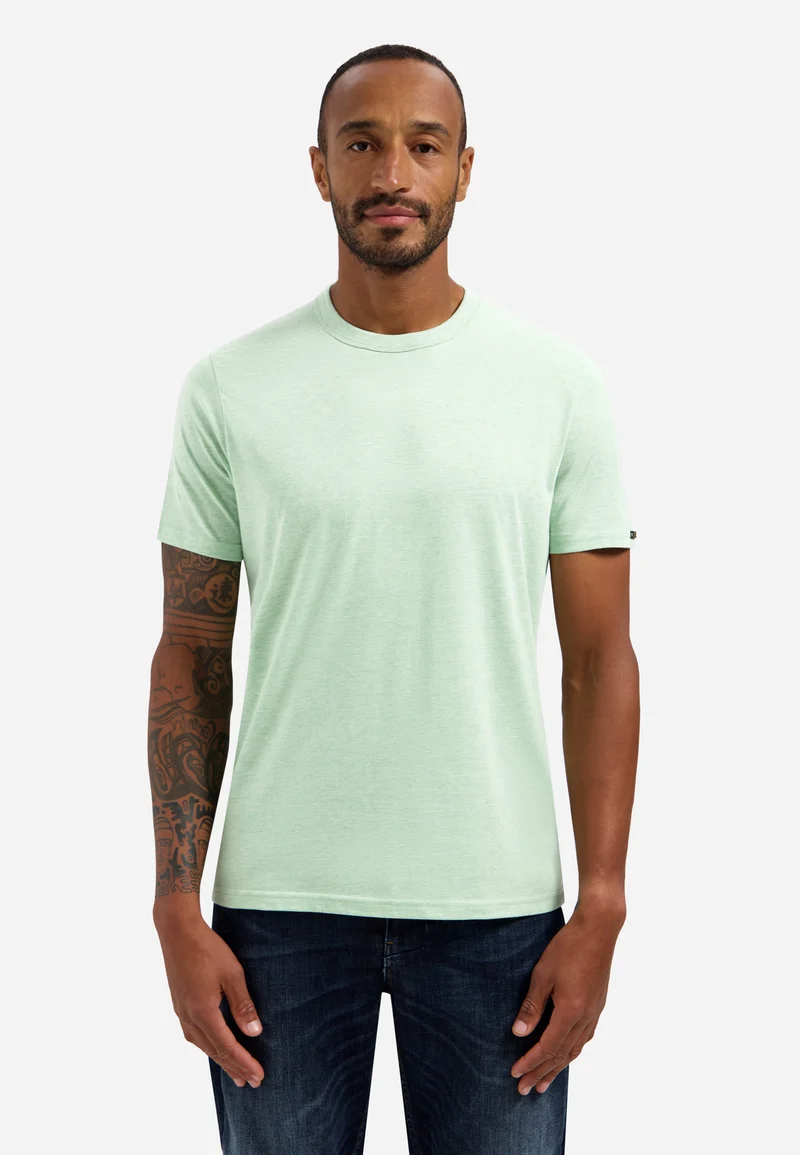 T-Shirt Crewneck Melange, Green