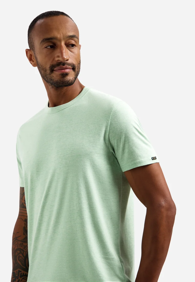T-Shirt Crewneck Melange, Green