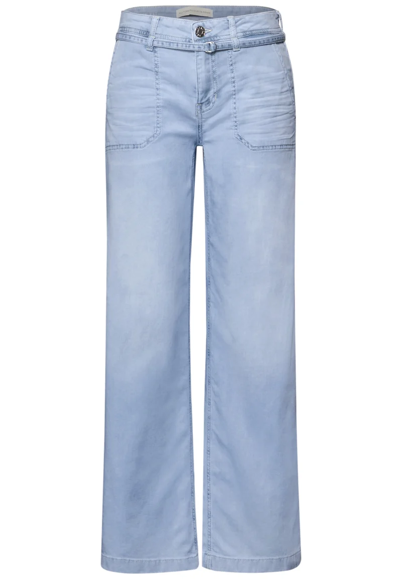QR Style Emee Wide Leg,mw,blea, ultra bleached wash