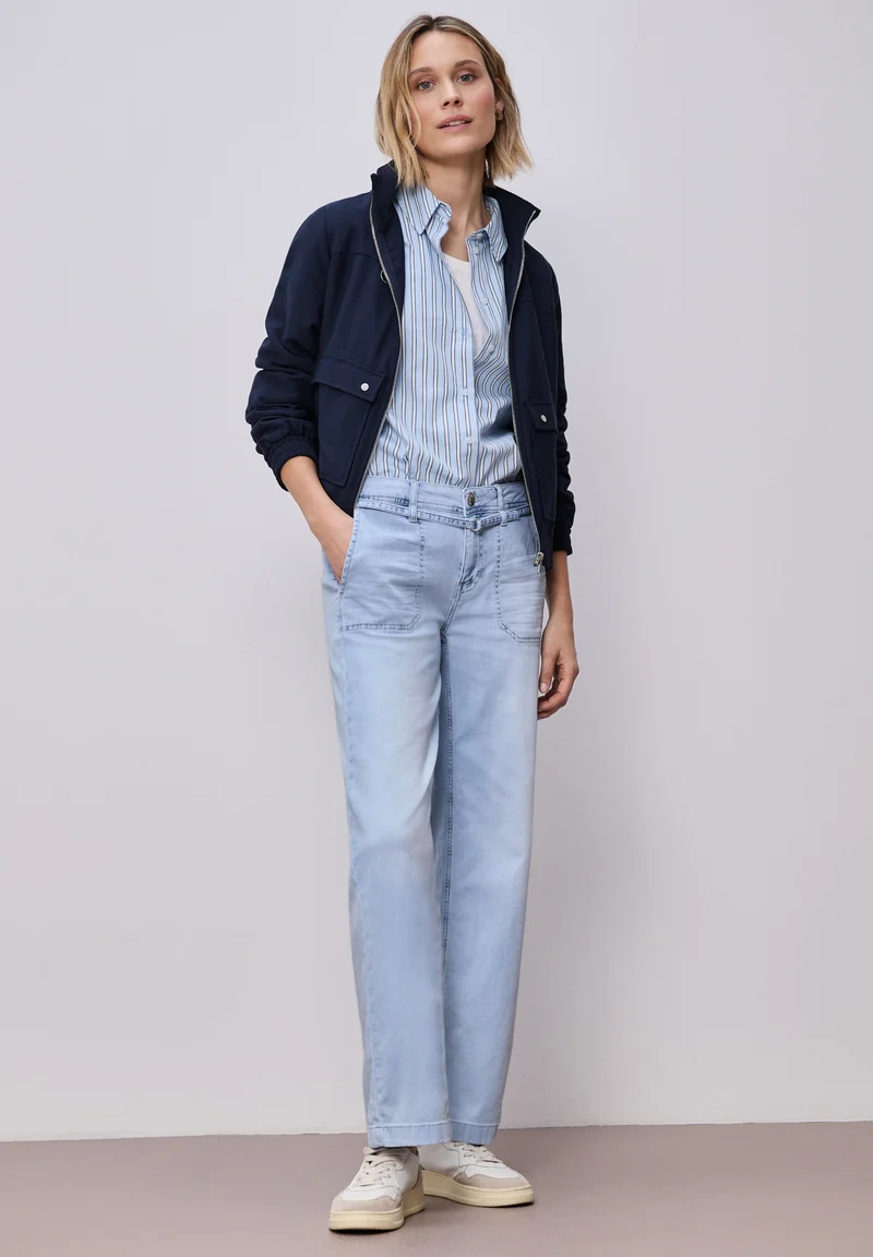 QR Style Emee Wide Leg,mw,blea, ultra bleached wash