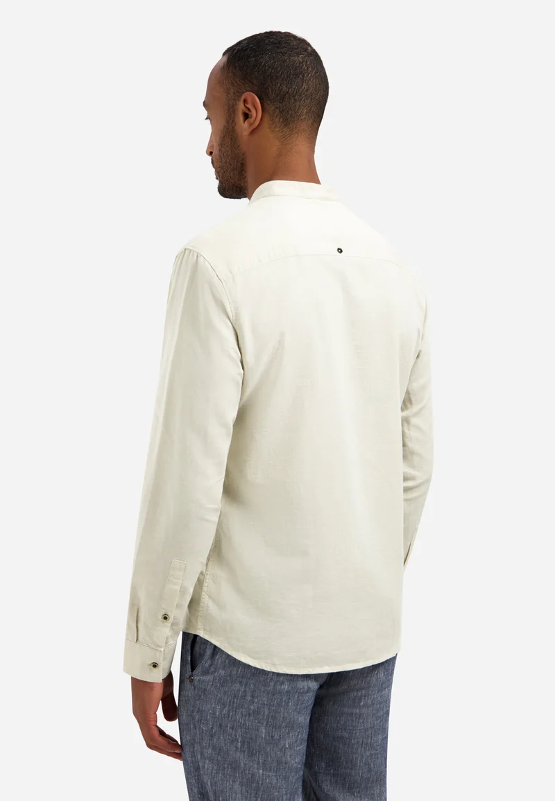 Shirt With Linen Granddad, Desert