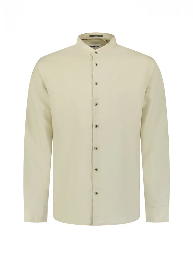 Shirt With Linen Granddad, Desert