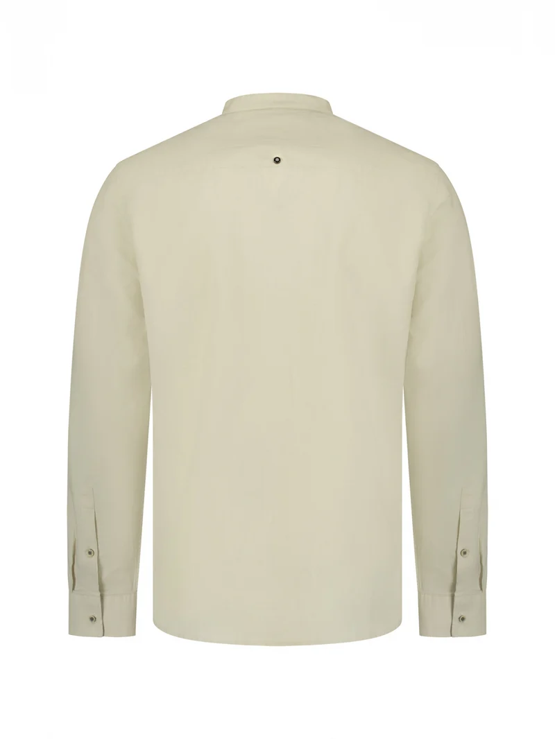 Shirt With Linen Granddad, Desert