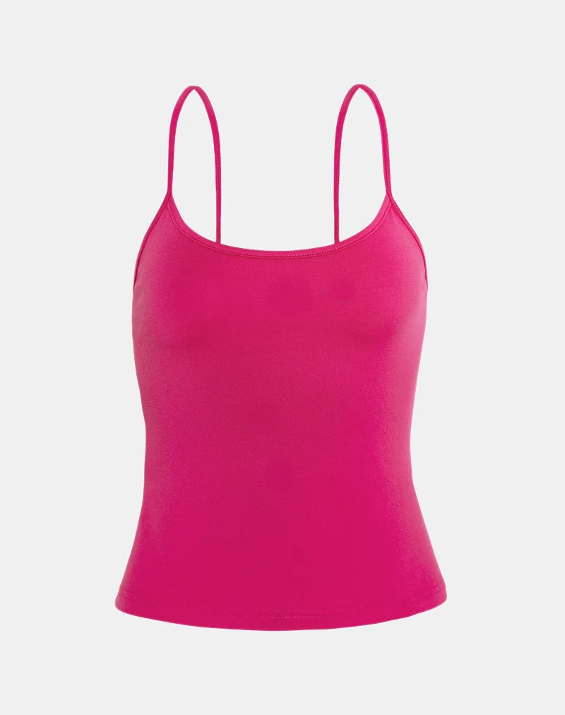 Jasila Vest Oberteil in Hot Pink