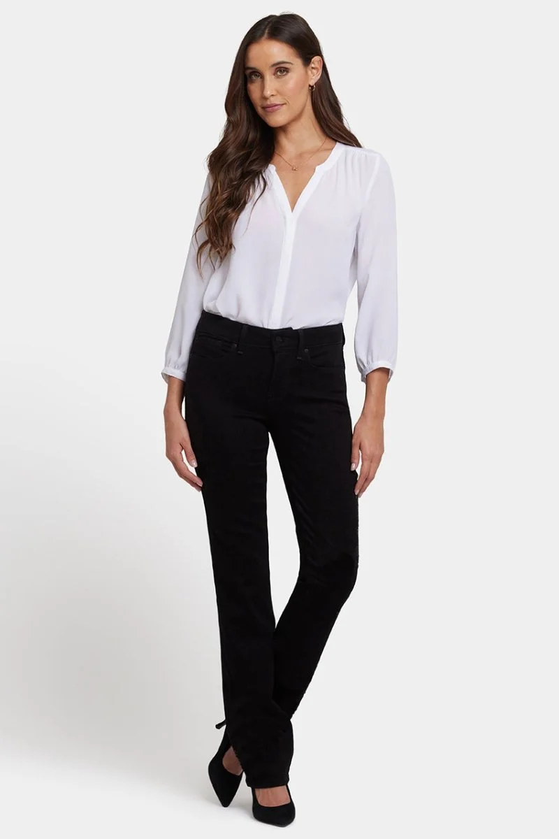 Marilyn Straight Jeans Schwarzer Premium Denim | Black