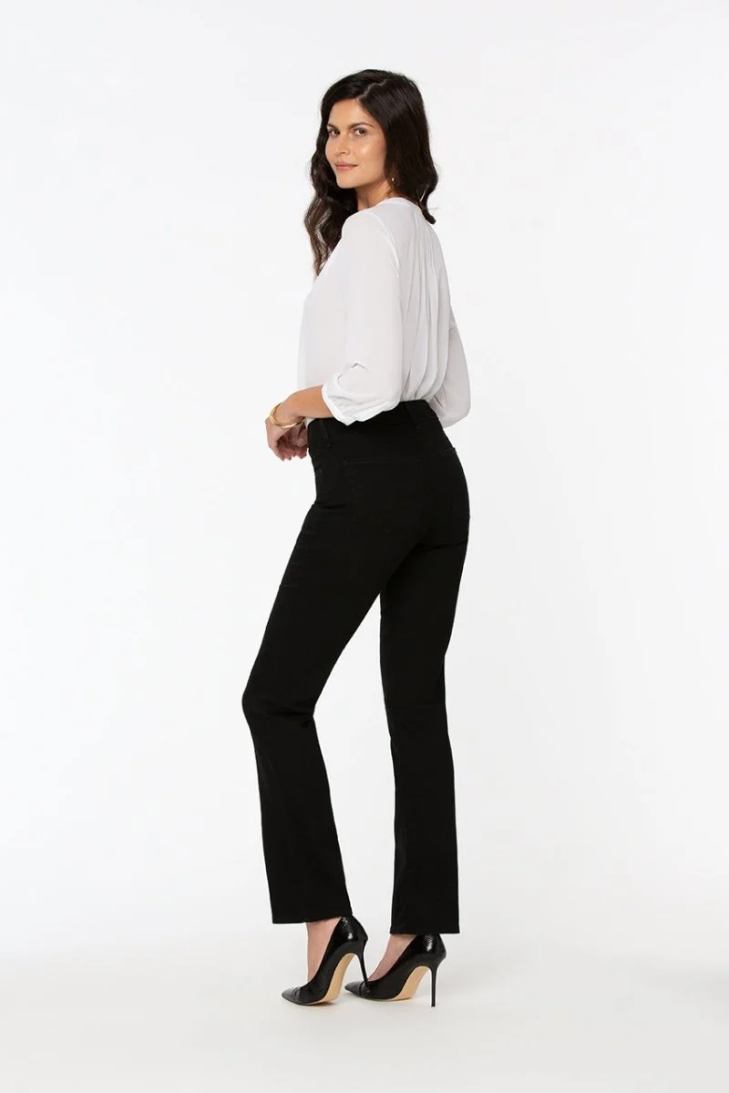 Marilyn Straight Jeans Schwarzer Premium Denim (Tall) | Black