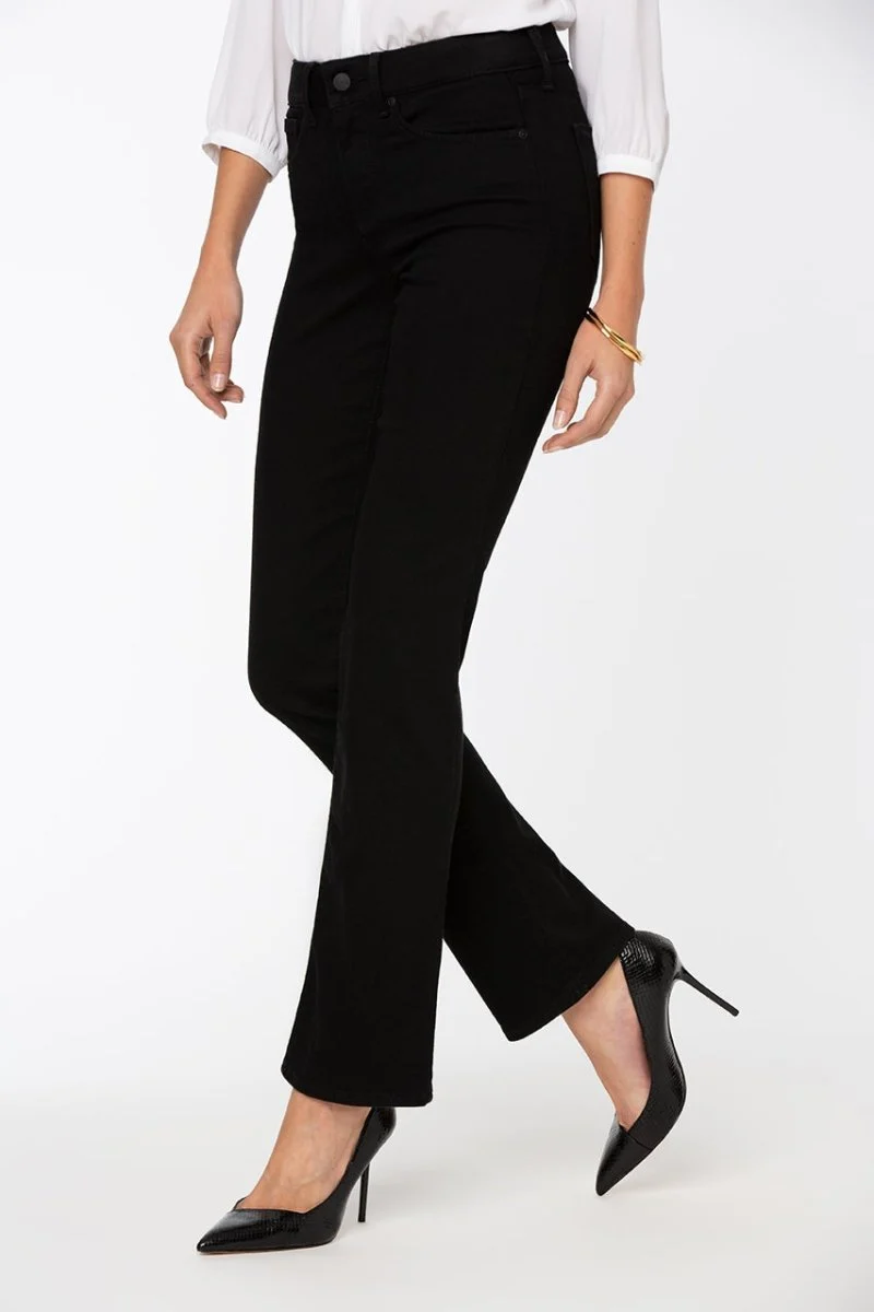 Marilyn Straight Jeans Schwarzer Premium Denim (Tall) | Black