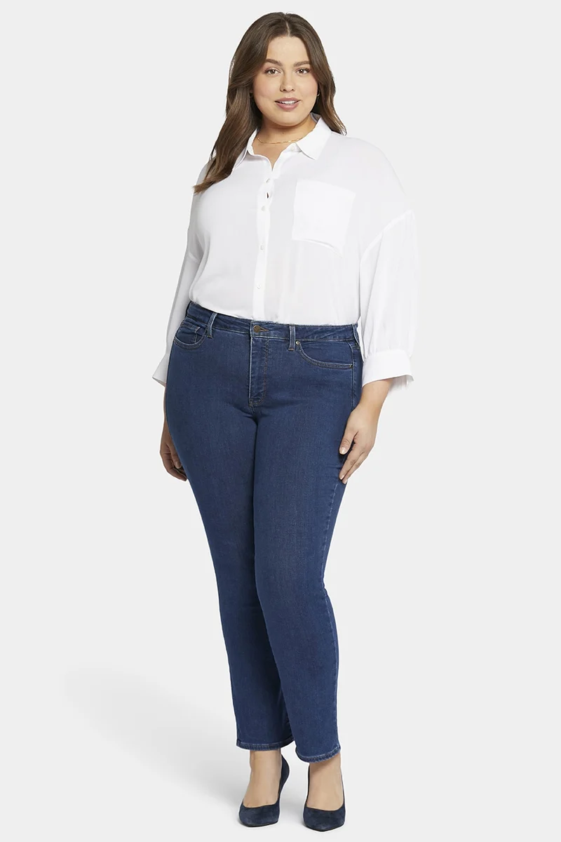 Sheri Slim Jeans Mittelblau Premium Denim (Plus) | Quinn