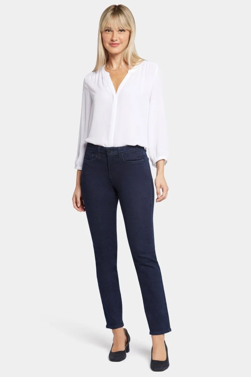 Sheri Slim Jeans Dunkelblauem Premium Denim | Rinse