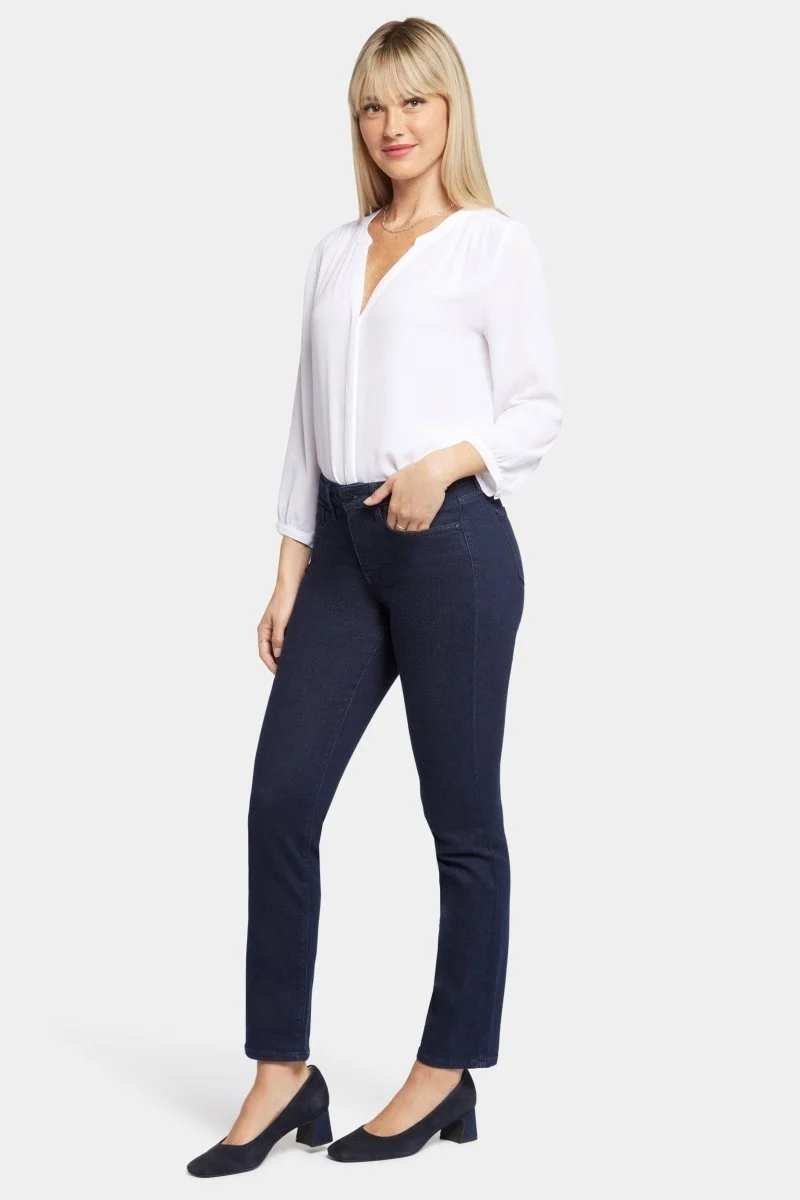 Sheri Slim Jeans Dunkelblauem Premium Denim | Rinse