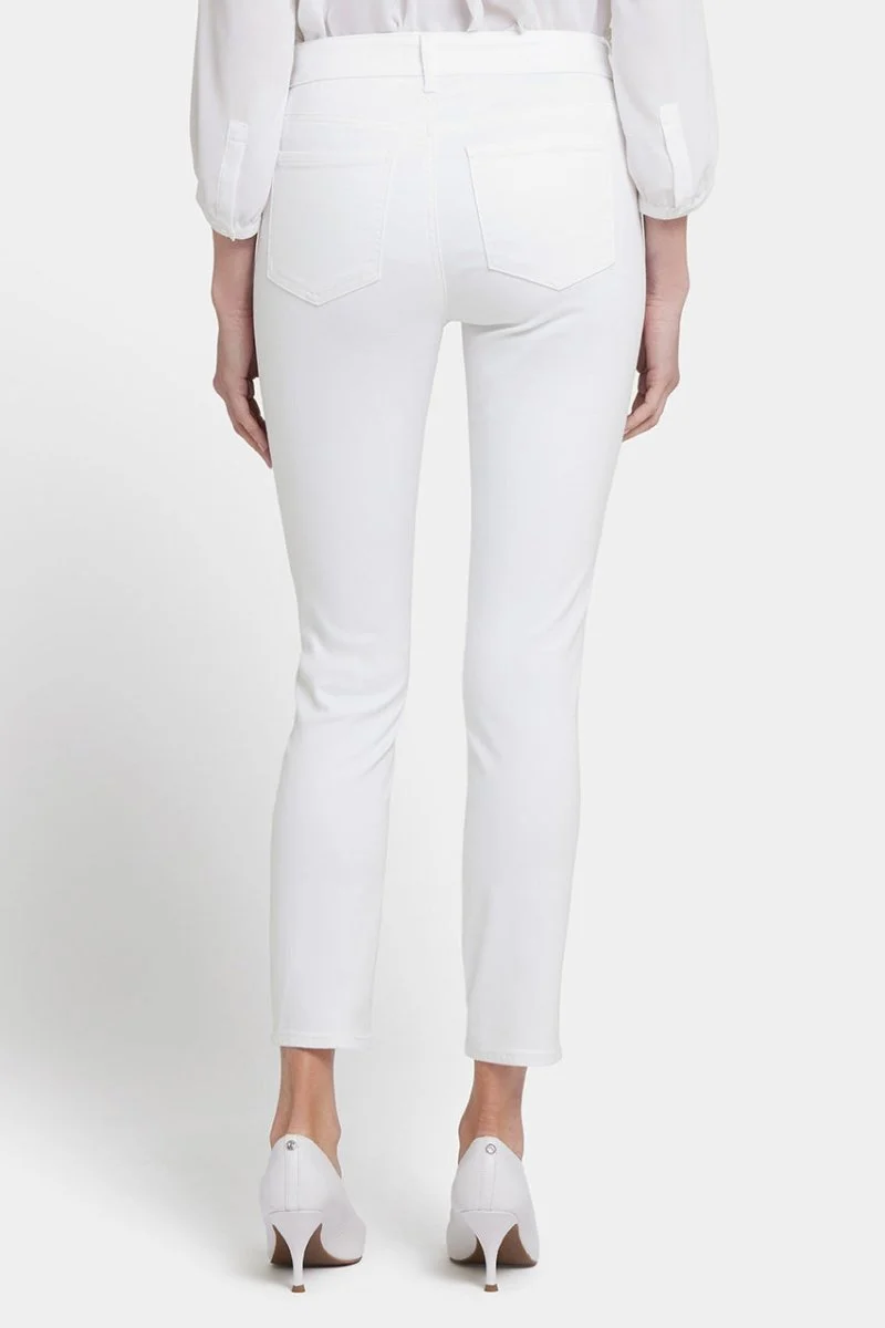 Alina Ankle Jeans Weißem Premium Denim | Optic White