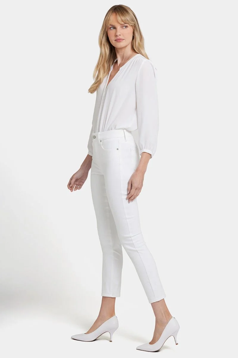 Alina Ankle Jeans Weißem Premium Denim | Optic White