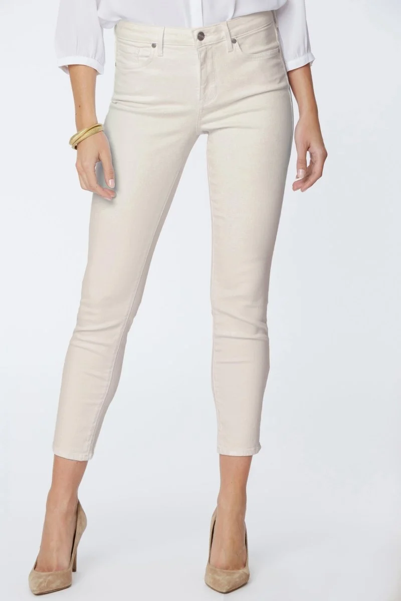 Ami Legging Ankle Jeans Sandfarbenem Premium Denim | Feather