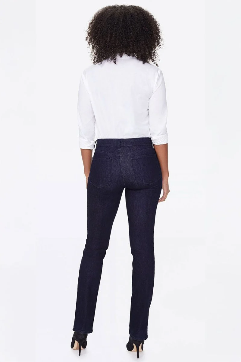 Marilyn Straight Jeans Dunkelblau Premium Denim (Tall) | Rinse