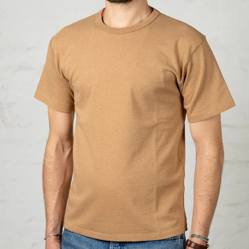Crewneck T-Shirt Foxfibre® Tsuriami Coyote