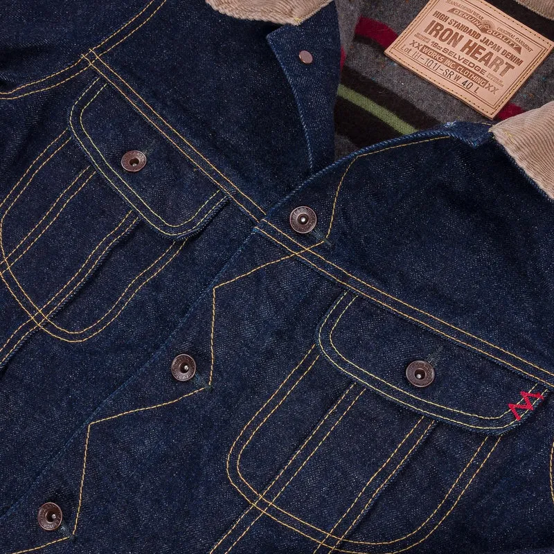 IH-101J-SR 18 oz. Selvedge Denim Storm Rider Jacket Indigo