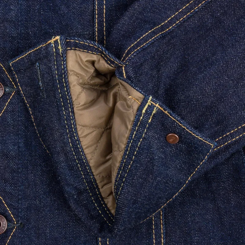 IH-101J-SR 18 oz. Selvedge Denim Storm Rider Jacket Indigo