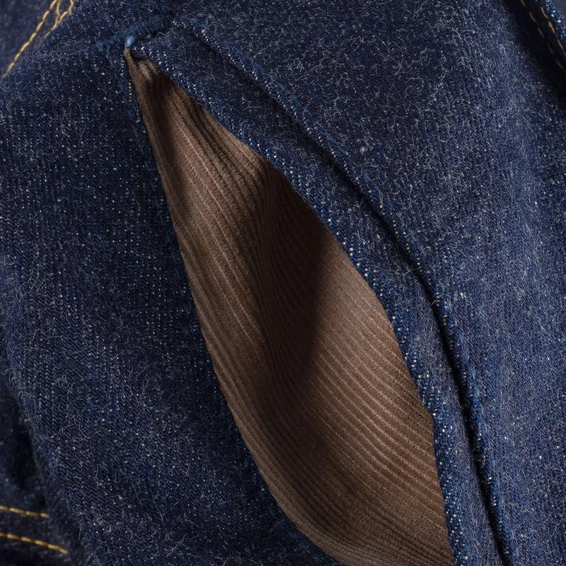 IH-101J-SR 18 oz. Selvedge Denim Storm Rider Jacket Indigo