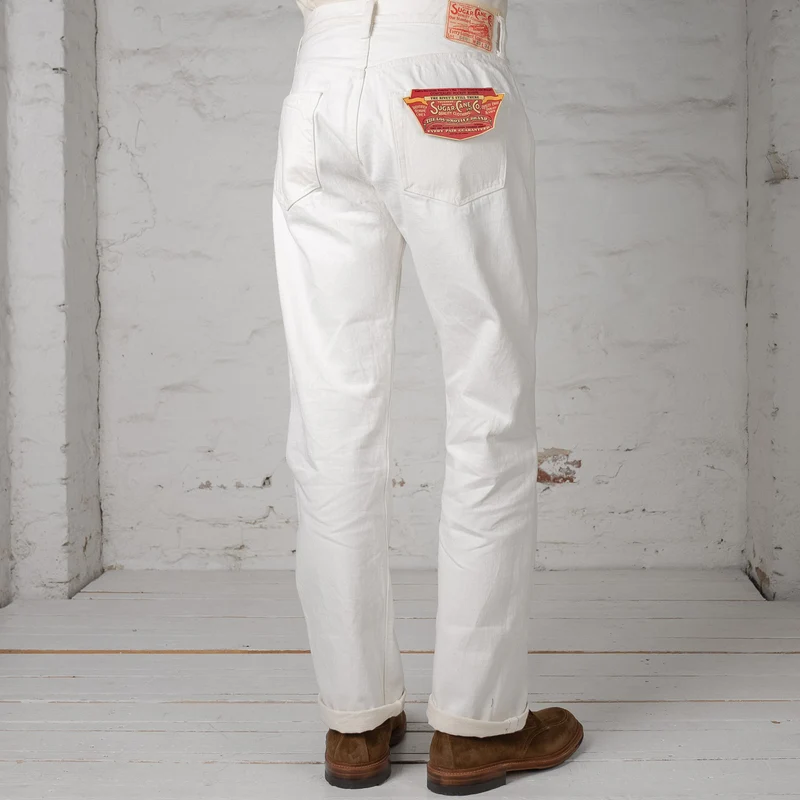 13 oz. White Denim 1947 Regular Straight