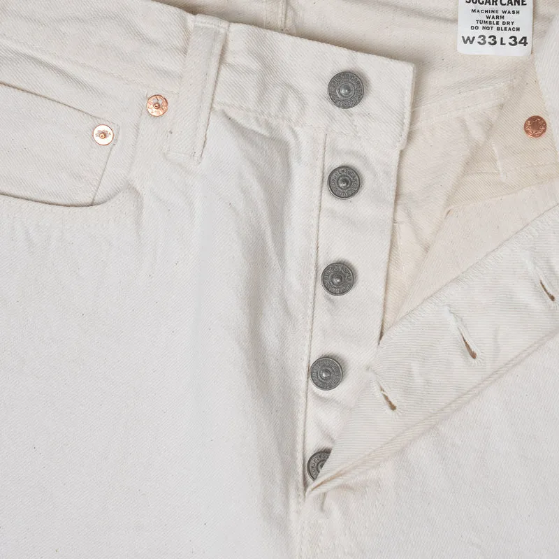 13 oz. White Denim 1947 Regular Straight
