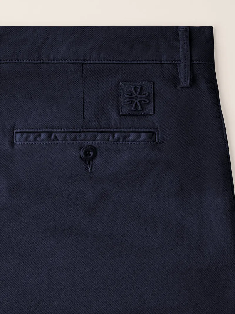 Bobby - Slim Chino Pants in Honeycomb Stretch Cotton