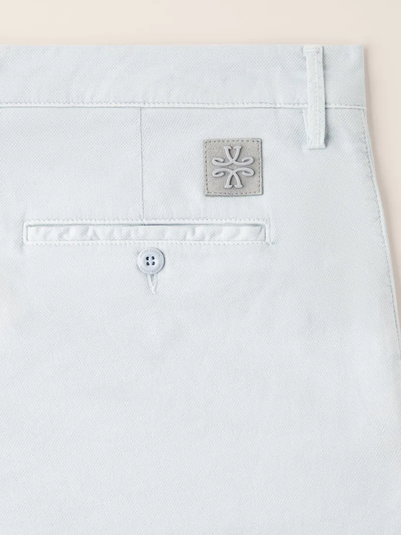 Bobby - Slim Chino Pants in Honeycomb Stretch Cotton