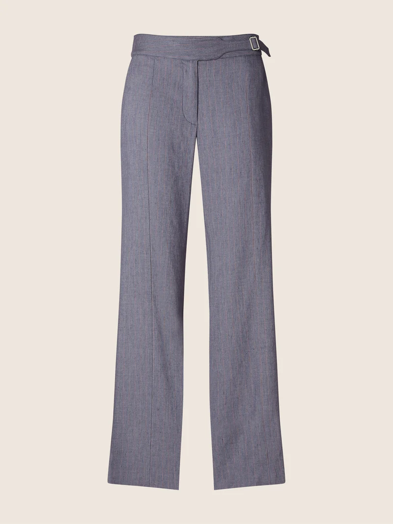 Daisy – Pants in Pinstripe Stretch Canvas
