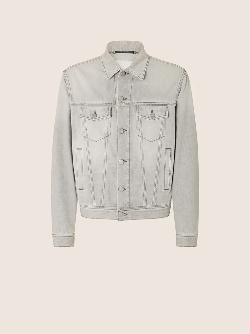 Trucker Jacket in Cotton and Lyocell Denim