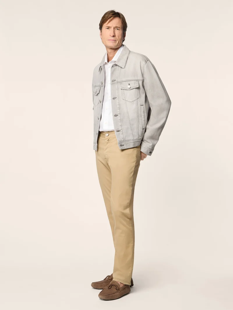 Trucker Jacket in Cotton and Lyocell Denim