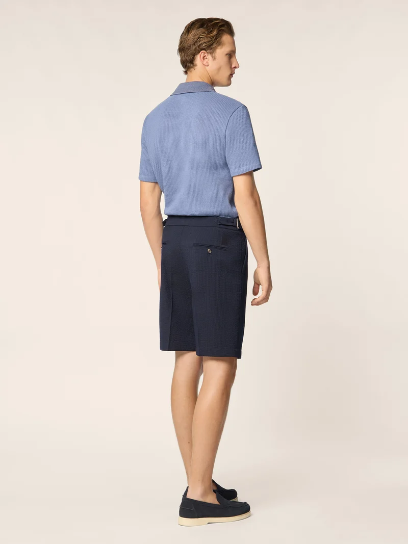 Ollie – Bermuda in wool Seersucker Vitale Barberis Canonico