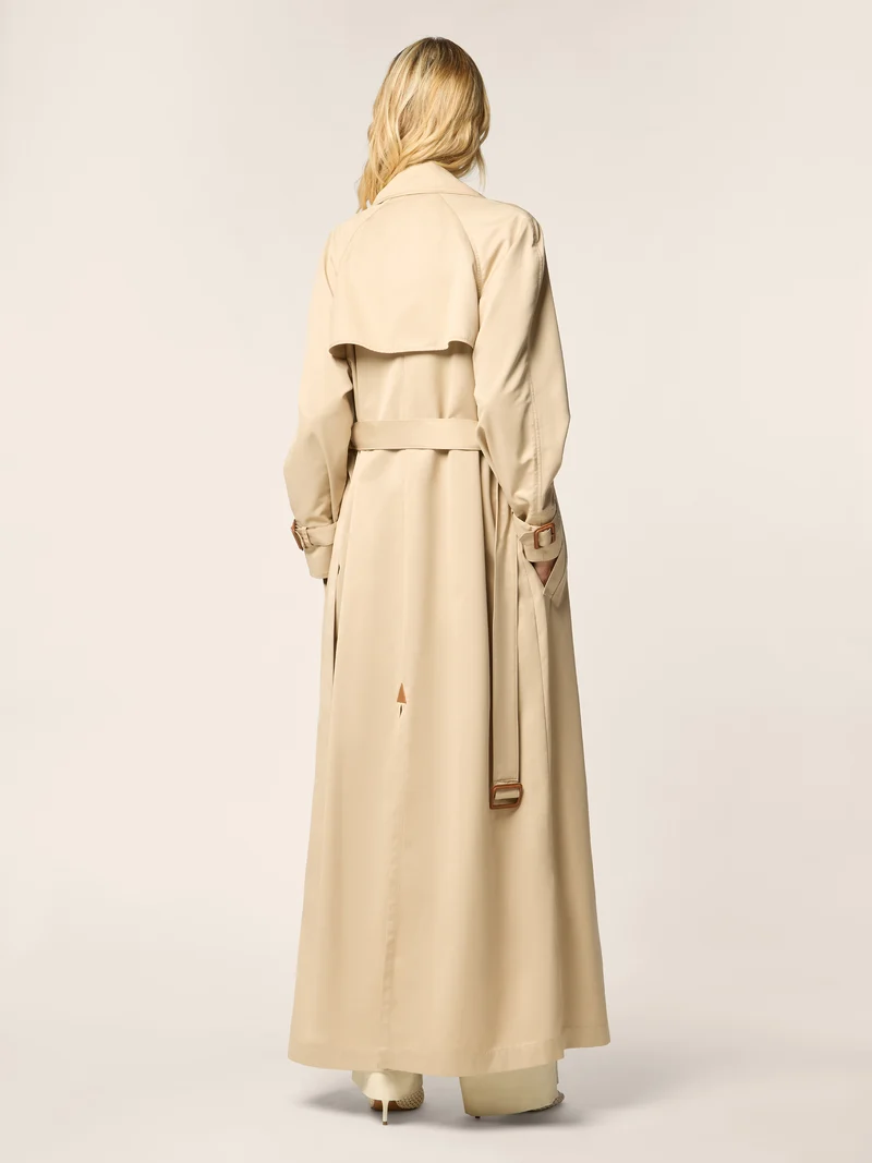 Technical Wool Gabardine Trench Coat
