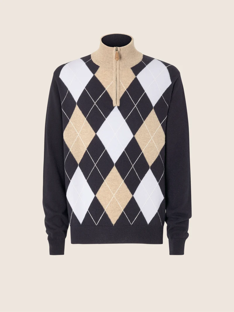 Jacquard Cashmere Sweater
