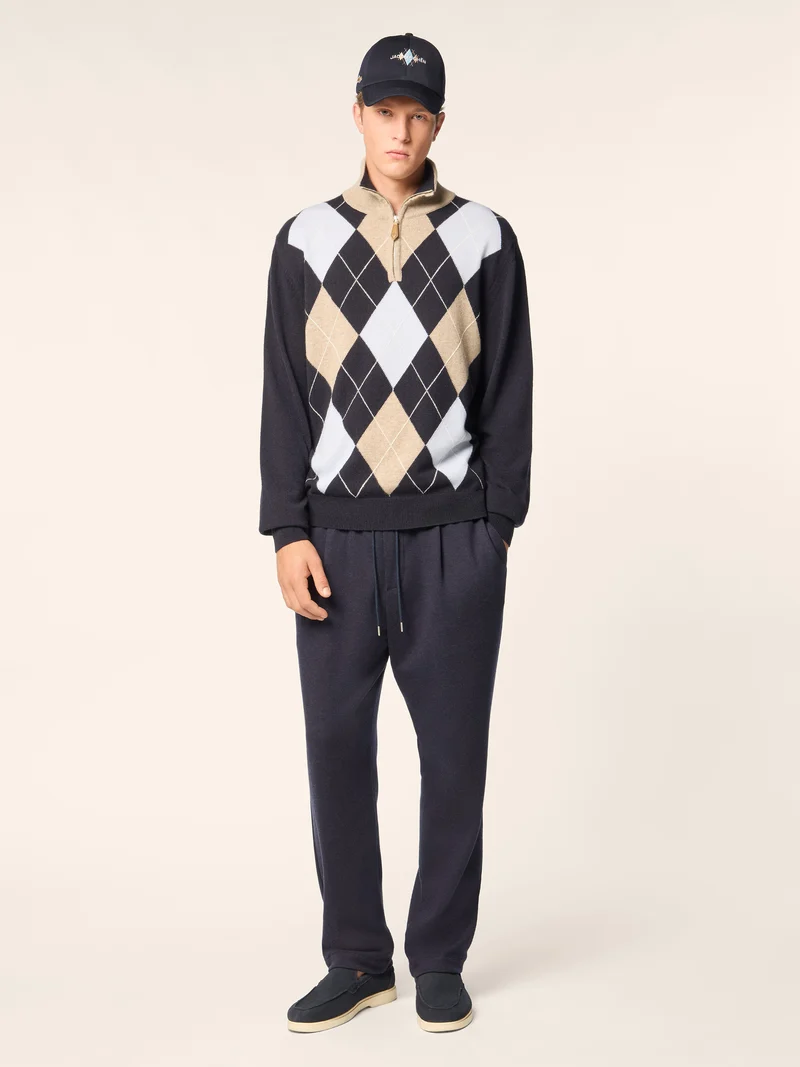 Jacquard Cashmere Sweater