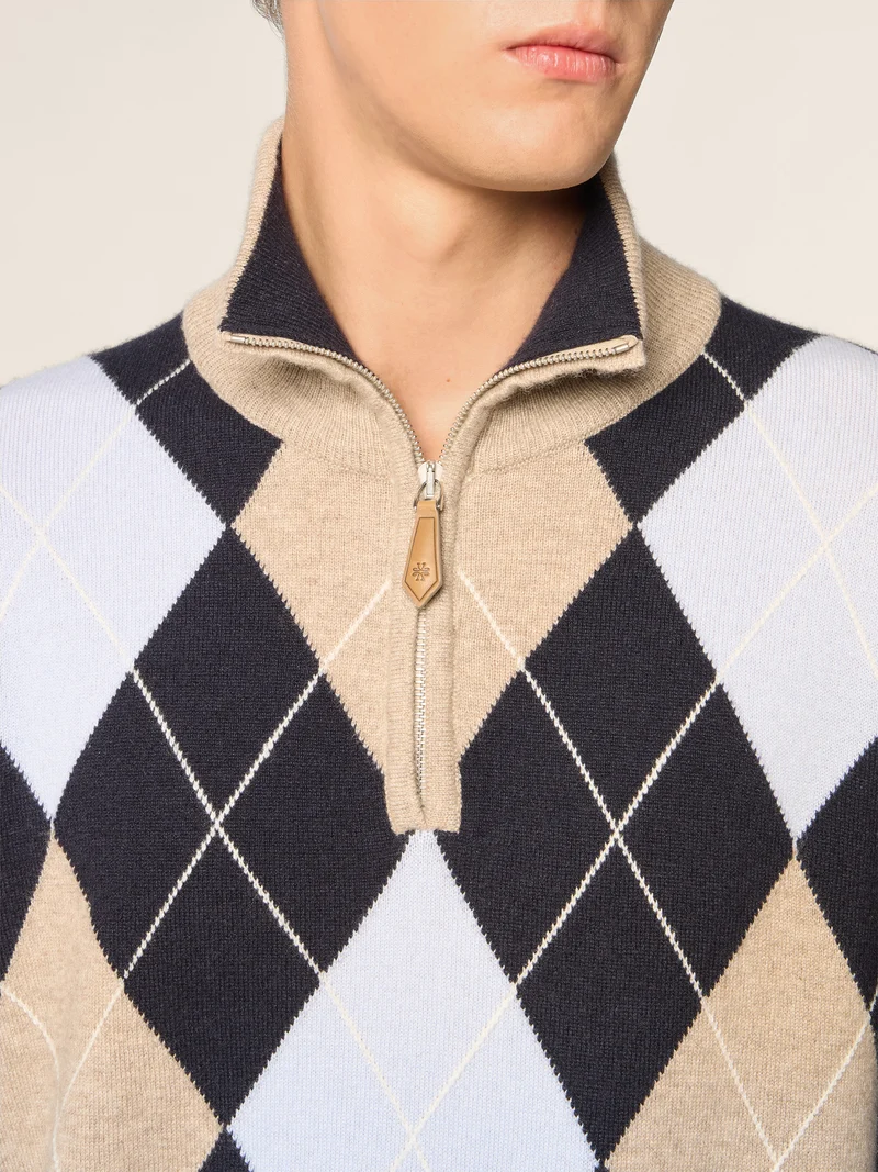 Jacquard Cashmere Sweater