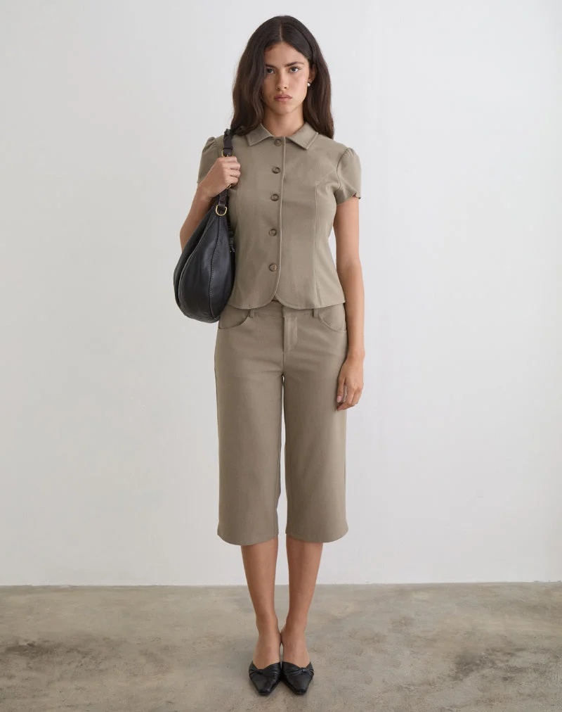 Tunian Capri-Hose in Tailoring Light Taupe
