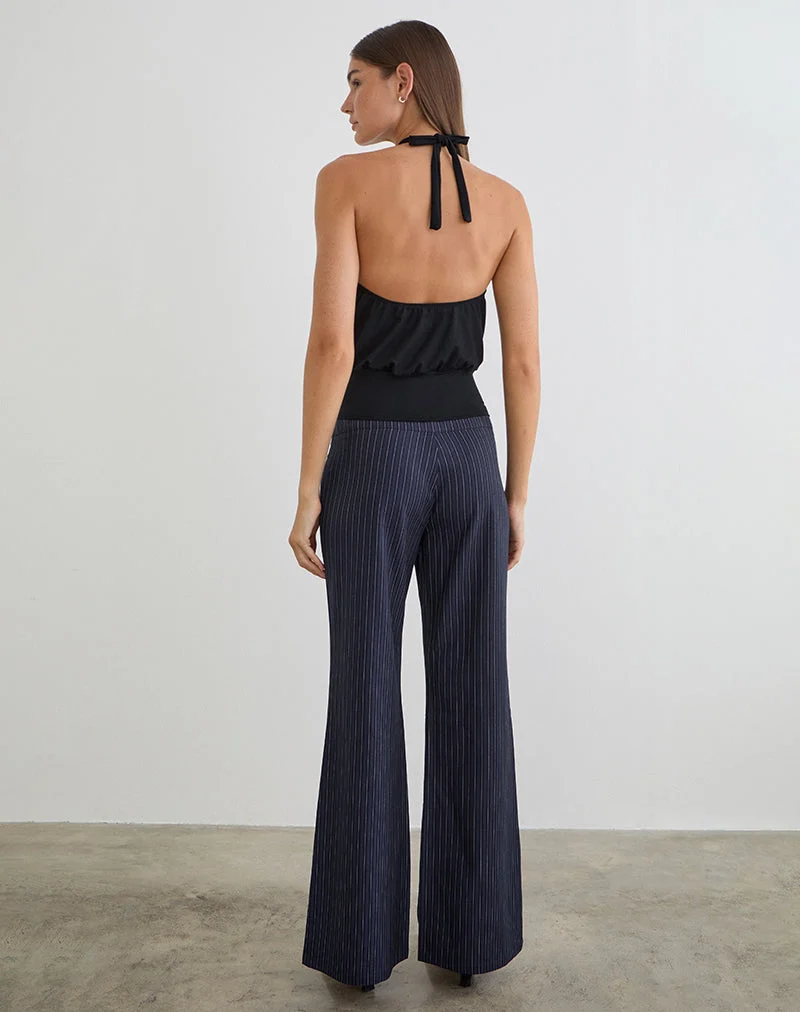Falita Hose in Tailoring Navy Stripe